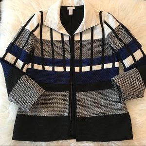 Chico’s Tweed Lined Jacket Blazer